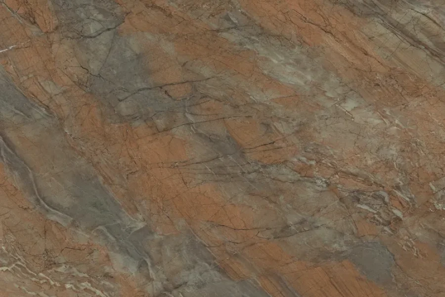 Printed quartz design PQ-378, exotic quartzite look in colour