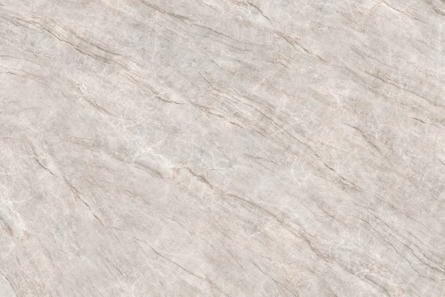 Printed quartz design PQ-400, Taj Mahal look with a cream base and soft tan veins